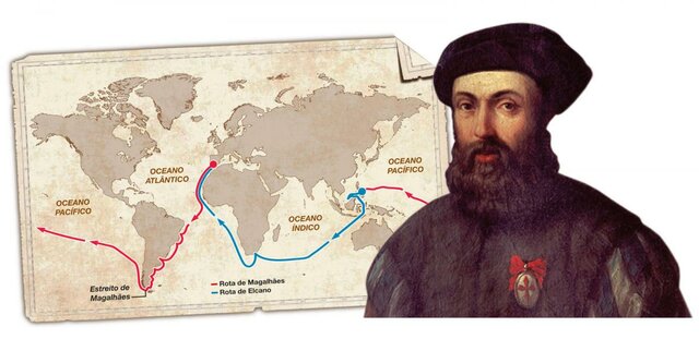 Fernão de Magalhães inicia a volta ao mundo