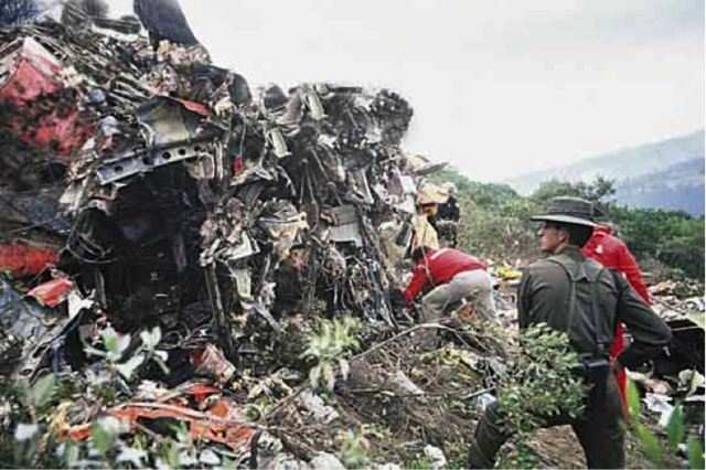 Bomba en vuelo de Avianca