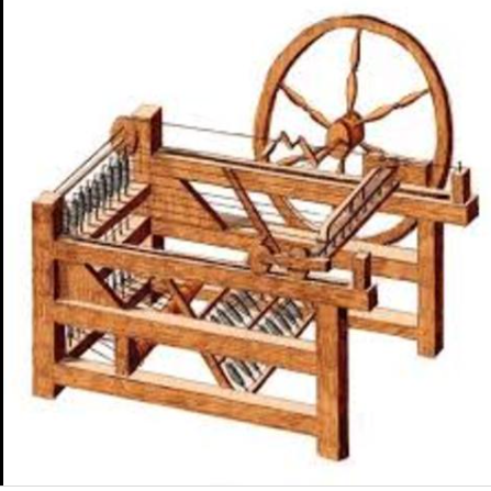 Creación de la spinning Jenny por James Hargraves