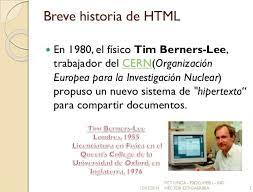 Historia del HTML