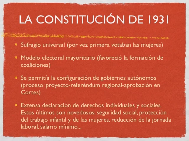 Constitucionalización del derecho del trabajo (Segunda Republica)