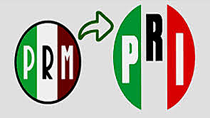 Desaparece el Partido de la Revolución Mexicana (PRM) y surge en su lugar el Partido Revolucionario Institucional (PRI).