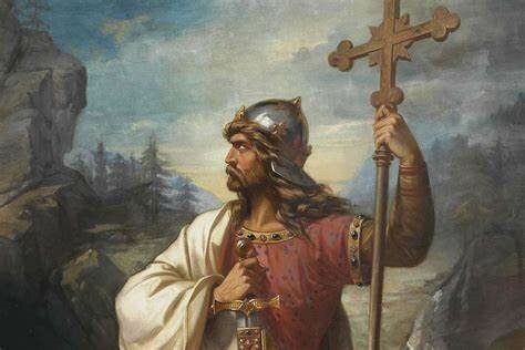 Don Pelayo funda el Reino de Asturias 722