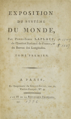 Exposition du système du monde.