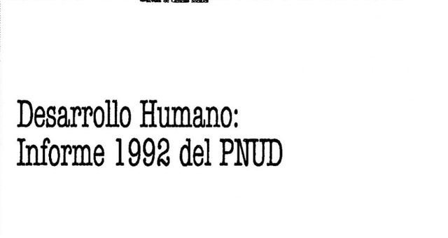 Dimensiones internacionales del desarrollo humano