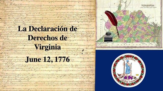 La Declaración de Derechos de Virginia