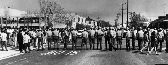Student protestors repressed by both school administrators and police; some brutalized