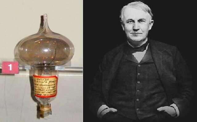 Thomás Alva Edison inventa la bombilla.