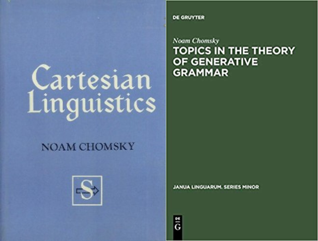 Published Topics in the Theory of Generative Grammar AND Cartesian Linguistics