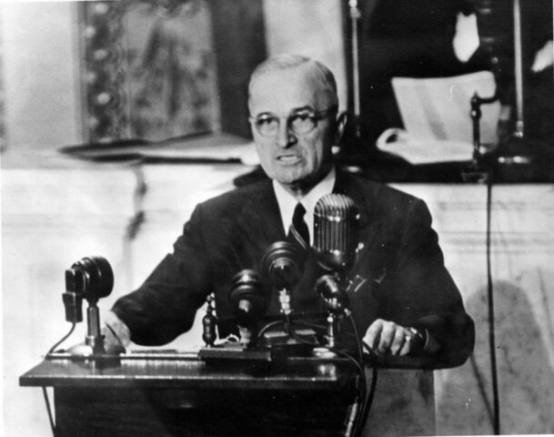 The Truman Doctrine speech to Congress