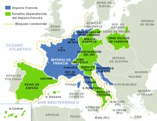 Napoleonic empire extended