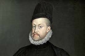 Felipe II coronado rey de España y sus posesiones Europeas y de Ultramar