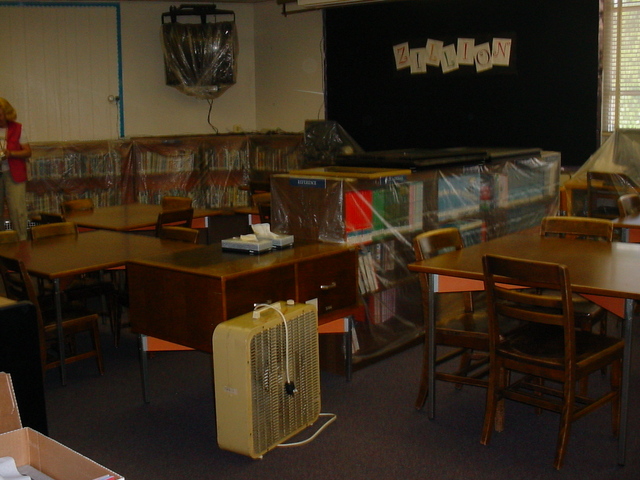 Pack up the old library