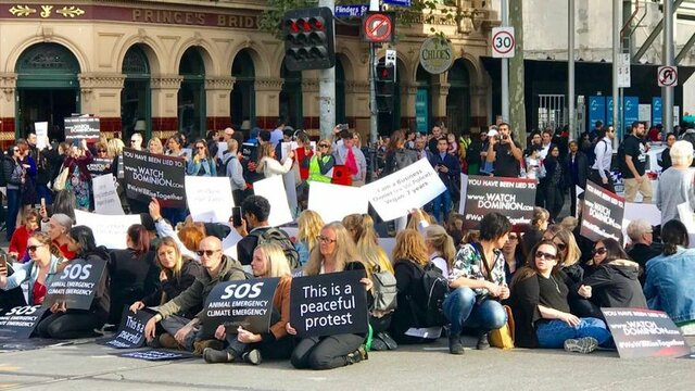 Protest in Australia for animal rights