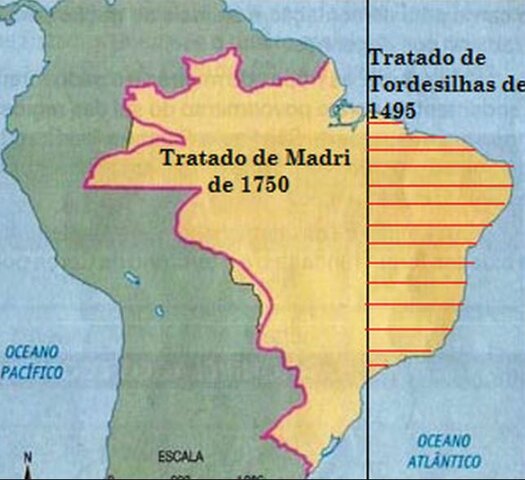 Cesión de las reducciones jesuíticas a Portugal a cambio de la entrega de la colonia de Sacramento.