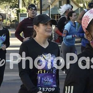 *Limps to a finish in her half marathon