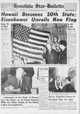 Hawaii Becomes a State