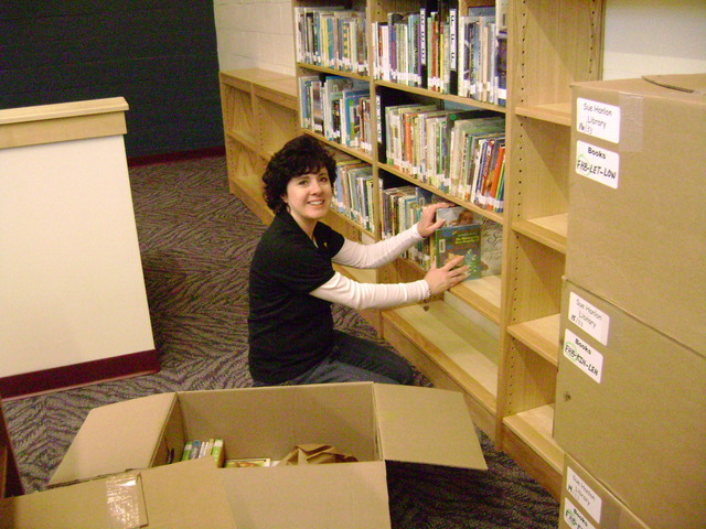 Unpack the boxes of books