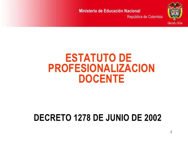 Decreto 1278 de Junio 19 de 2002
