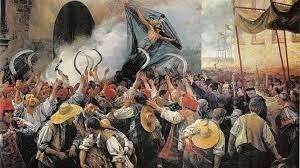 Levantamientos en Cataluña, (Corpus de Sangre), comienza la guerra de Cataluña  Rebelión en Portugal