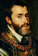 Carlos I es coronado emperador y rey de Italia en Bolonia por el Papa Clemente VII