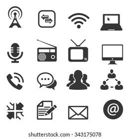 Radio difusión, televisión ,computadora.