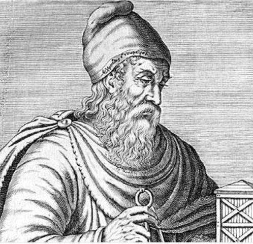 Arquímedes, demuestra que el volumen de una esfera es dos tercios el volumen del cilindro que la circunscribe