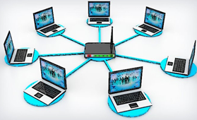 En este periodo comienza un crecimiento exponencial en las redes de las empresas más importante, quienes empiezan a hacer uso del comercio electrónico, cómo  Yahoo y Amazon