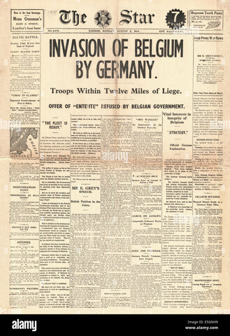 Inizio Prima Guerra Mondiale