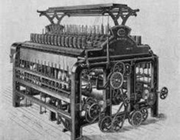 Primera máquina textil en América