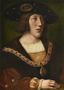 Carlos I abdica en su hijo Felipe y en su hermano Fernando. Se retira al monasterio de Yuste, donde muere 1558.