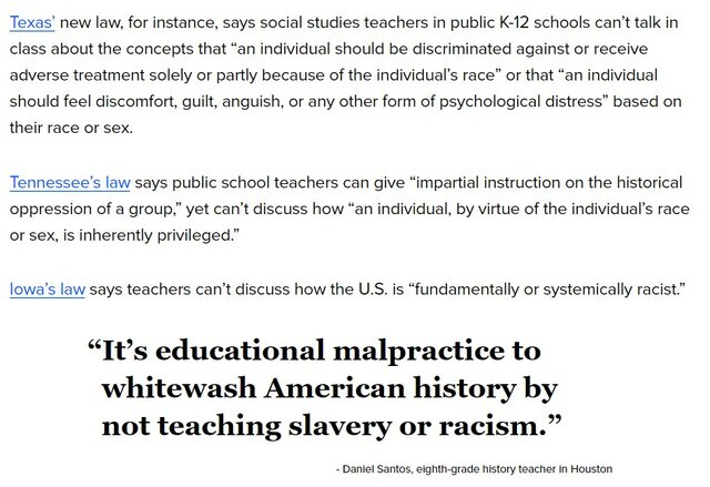 Teachers across the US protest new Republican-backed laws banning discussion of systemic racism, critical race theory from schools