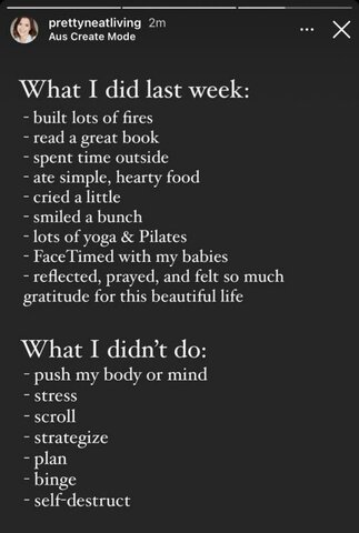 *Claims to have not binged or self-destructed over the holidays