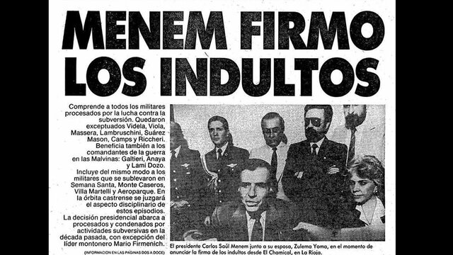 INDULTO A LOS MILITARES