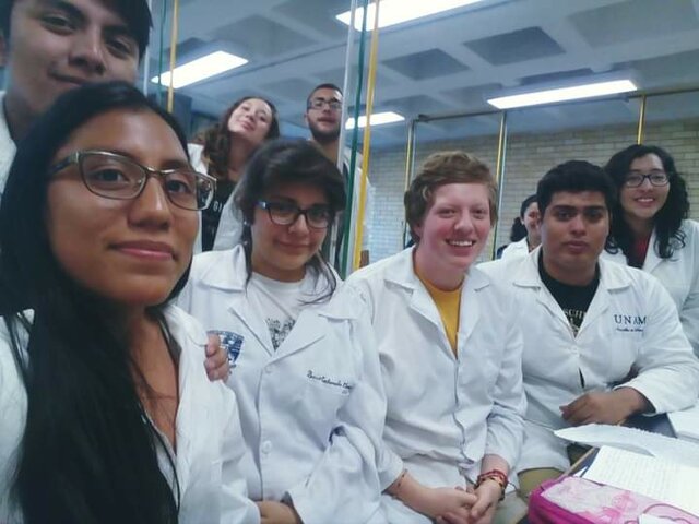 Culminación con compañeros de la carrera técnica.