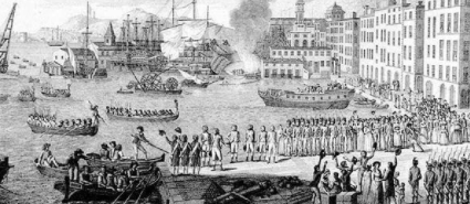 Frantziako erregezaleek Toulon setiatu zuten.