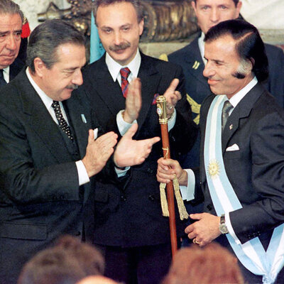 Timeline: Presidencias de Raúl Alfonsín y Carlos Menem