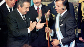 Timeline: Presidencias de Raúl Alfonsín y Carlos Menem