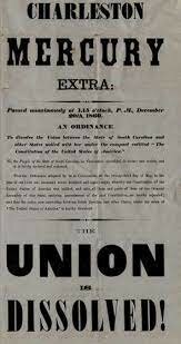 South Carolina secedes from the United States