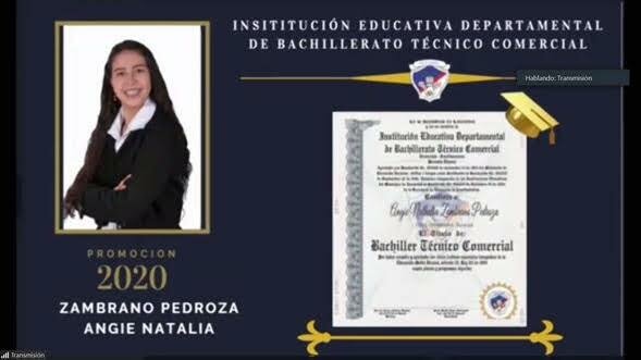 Culminación de su bachiller