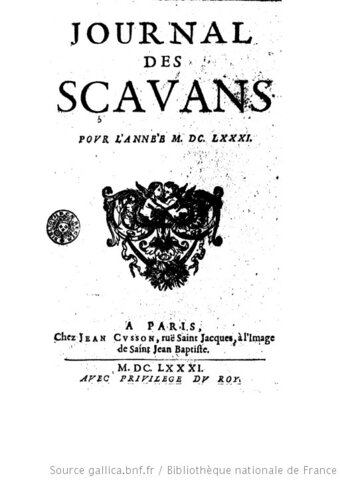 Primera revista científica