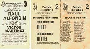 El regreso a la democracia a la Argentina