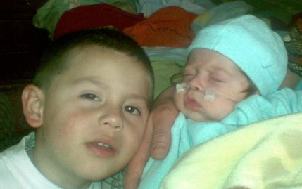 The birth of a cousin, he was born very ill.