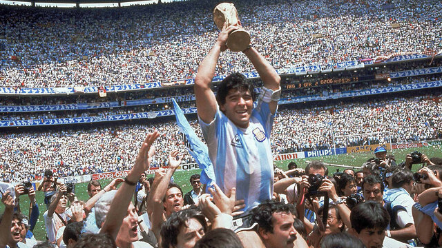 The second cup won by Argentina in 1986