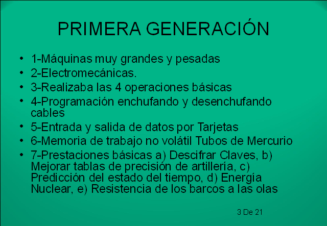 Primera generación (1951-1958)