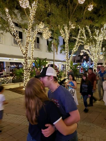First trip to Florida to meet his dad and brother