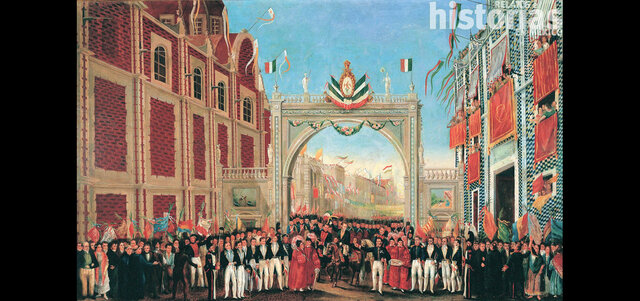 Se firma el plan de iguala                                                                   Firma de los tratados de Córdoba ,El ejercito Trigarante entra a la ciudad de México,