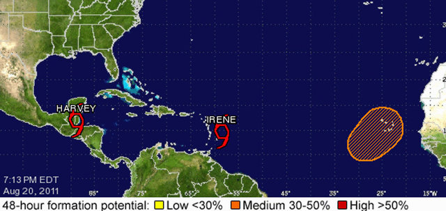 The threat of Tropical Storm Irene
