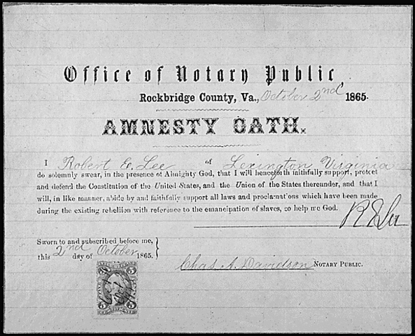 Lincoln offers a general amnesty
