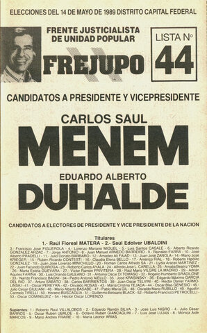 ELECCIONES DE 1989